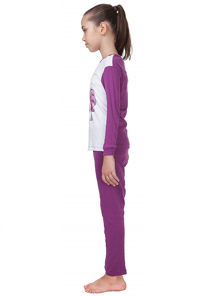 CAOMP Girls Pajamas Organic Cotton Pjs for Children Sleepwear Kids 2 Pieces Set